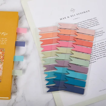 1 Adet Renk Sıralama İmi İşaretleyici Memo Sticker Morandi Renk Kendinden Yapışkanlı Not Defteri Yapışkan Notlar Kağıt Öğrenci Ofis Malzemeleri
