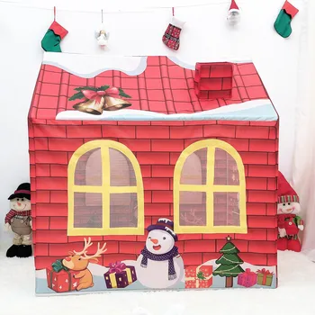 107cm X 73cm X 120cm Yeni Noel çocuk Çadırı Eğlenceli Satış Evi Prenses Pembe Oyun Evi Tül Kale Yuva