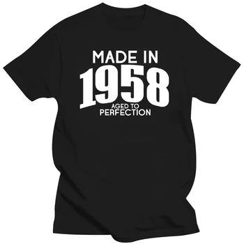 1958 Yılında yapılan Mens T Shirt Komik 60th Doğum Günü Hediye Mevcut Üst Yaz Kısa Kollu Fashiont