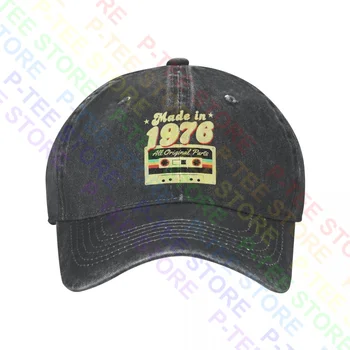 1976 Doğumlu Tüm Orijinal Parçalar Yıkanmış Denim beyzbol şapkası kamyon şoförü şapkaları Yenilik En Çok Satan