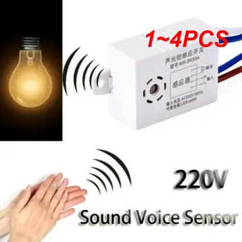 1~4 ADET Ses sensörü anahtar modülü dedektörü ses ses sensörü akıllı otomatik açık kapalı ışık koridor banyo depo merdiven