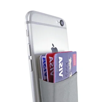 2019 Moda Elastik Likra Yapışkanlı cep telefonu KİMLİK Kredi kart tutucu Kadın Etiket cüzdan Kılıfı kart tutucu #F