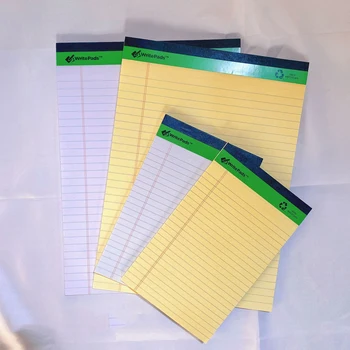 50 Yaprak A4 kağıt defter Pedleri Yazma Not alma Kaplı Sarı Yırtılabilir Kağıt Bloknotlar Kırtasiye Ofis Okul Malzemeleri
