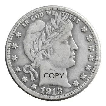 ABD Paraları 1913-P / D / O / S Berber Çeyrek Dolar Perakende Kopya Paraları