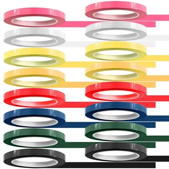 Aletleri Tanımlamak için 16 Rulo Maskeleme Bandı, 216 Ft/L X 0,4 İnç/W Renkler Otoklav Bandı-Otoklavlanabilir 270°F (8 Renk)