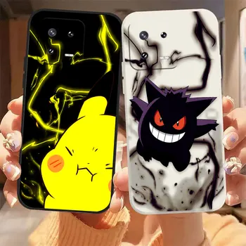 Anime Sanat P-Pokemon G-Gengar telefon kılıfı İçin Xiaomi 13 13T 12 12T 11 11T 10 10S 10i 9 9SE CC9 5G Pro Ultra Lite Durumda Funda Kabuk