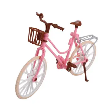 Bebek Aksesuarları Çocuk Hediyeler Simülasyon Oyuncak Bisiklet Kızlar için Eşleşen Bebek Bisikletleri BJD Bebek Bisikletleri Bisiklet Modeli Bebek Bisiklet