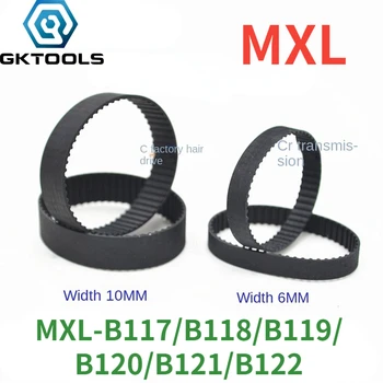 GKTOOLS MXL Senkron zamanlama kemeri B117MXL / B118MXL/B119MXL/ B120MXL/B121MXL / B122MXL Genişliği 6 / 10mm