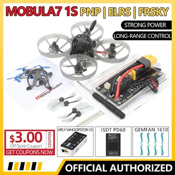 Happymodel Mobula7 1 S 75mm Mikro FPV Whoop Drone Quadcopter Mobula 7 Runcam Nano3 fırçasız motor Açık VTX 2.4 G ELRS Alıcı RC