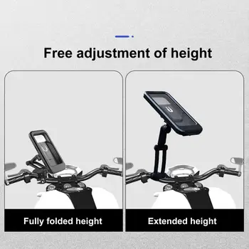 Istikrarlı Motosiklet telefon standı 3 noktalı Ayar Basit Kurulum Bisiklet telefon tutucu Serbestçe Ayarlanabilir Cep telefon tutucu