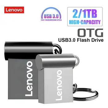 Lenovo USB flash sürücü 2TB 1TB 512G 256GB 128GB USB 3.0 Kalem Sürücü Yüksek Hızlı Metal Bellek Sopa U Disk Bilgisayar Telefonu İçin İpad