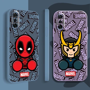 Marvel Lokı Deadpool xiaomi için telefon kılıfı Redmi K70 K60 K60E K50 K50i K40 Oyun Ultra K40S K30 K30S K20 Pro Sıvı Silikon