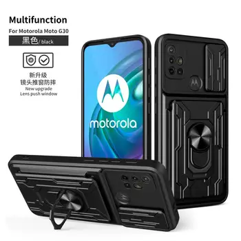 Motorola G30 manyetik stant kılıfı Zırh Hibrid Döner Tutucu Kapak Motorola G53 5G Fundas De Telefone Moto G72 4G / Moto G23