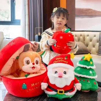 Noel Noel Baba Bebek Noel Ağacı Bebek peluş oyuncak Bebek Yastıklar çocuk Yılbaşı Hediyeleri Yeni Elma Ürünleri Hediyeler