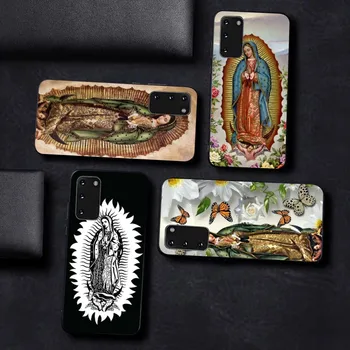 Our Lady Guadalupe Retro Telefon Kılıfı İçin Samsung S 9 10 20 21 22 23 30 23 artı Lite Ultra FE S10lite Fundas
