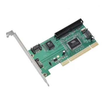 PCI 3 Port SATA + IDE Combo Denetleyici Kartı Adaptörü Dönüştürücü VIA6421 Çip HDD AC388 DOM668