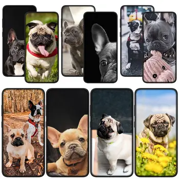 Pet Fransa Köpek Bulldog Yumuşak Telefon Kılıfı Xiaomi Redmi için Not 11 10 9 8 Pro 9S 10S 11S 9A 9C NFC 9T 10A 10C 8A Kapak Kılıf