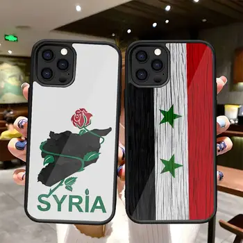 Suriye Suriye Bayrağı telefon kılıfı PC + TPU İphone Apple 12 Pro Max 14 11 13 Mini 6S 7 8 Artı X Xs XR Darbeye Dayanıklı arka kapak