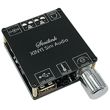 XY-C50L MİNİ Bluetooth 5.0 Kablosuz Ses Dijital güç amplifikatörü Stereo Kurulu 50Wx2 Bluetooth Amplificador 3.5 MM USB