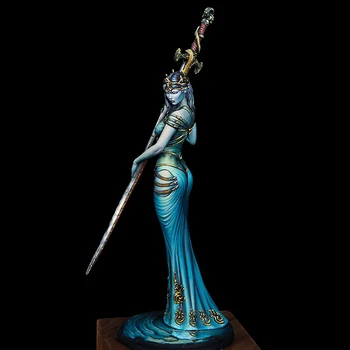 Yeni Demonte 1/24 antik kadın savaşçı standı kılıç Reçine Şekil Boyasız model seti