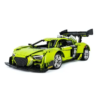 Yeni Spor Süper Araba Yarışı Arka Kanat MOC 10516 Modeli Yapı Taşı Tuğla Öfkeli Araç Seti Oyuncak Hediye Çocuklar için Yetişkin