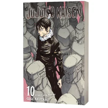 Çizgi roman 10 Cilt Jujutsu Kaisen Japonya Gençlik Gençler Fantezi Bilim Gizem Gerilim Manga Comic İngilizce Kitap